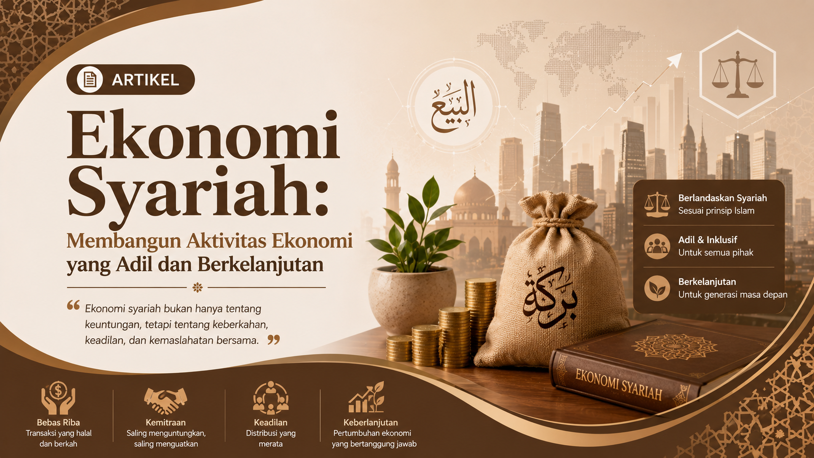 Ekonomi Syariah: Membangun Aktivitas Ekonomi yang Adil dan Berkelanjutan